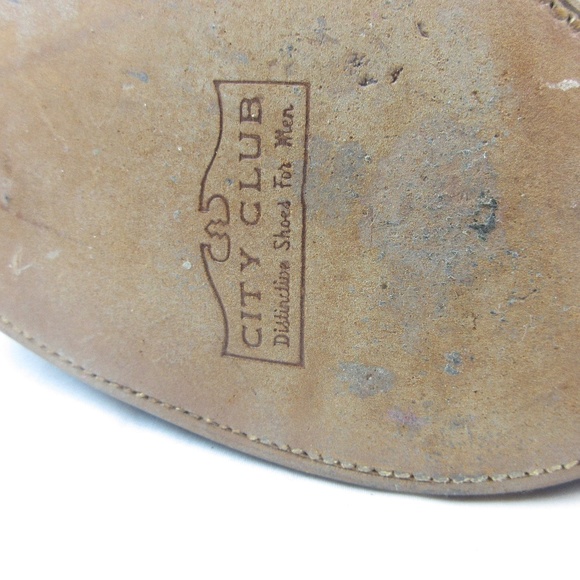 VTG Mid Century Men's Brogues Oxford Leather Shoes - Picture 10 of 14